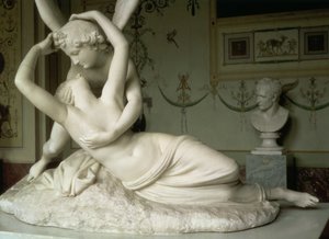 キューピッドとプシュケ、1796年（大理石）